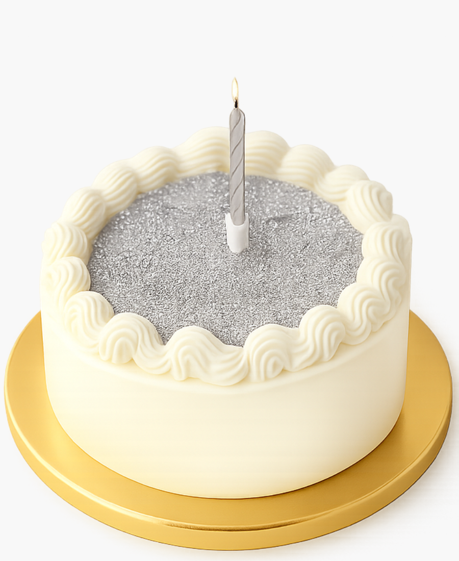 Бенто-торт с блестками Фото