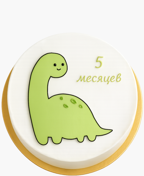 Бенто-торт с динозавром Фото