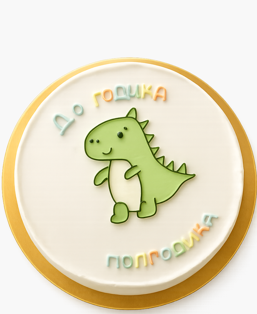 Бенто-торт с динозавром Фото