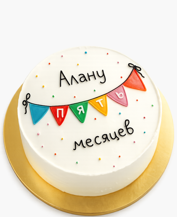 Бенто-торт с флажками Фото