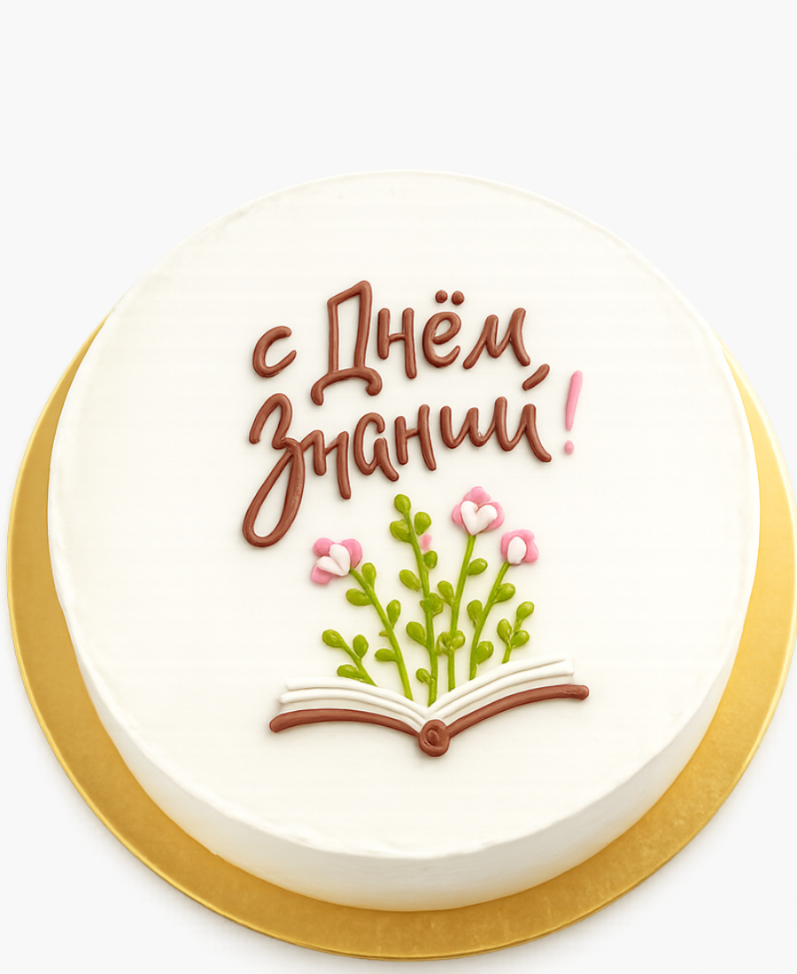 Бенто-торт с книгой и цветами Фото