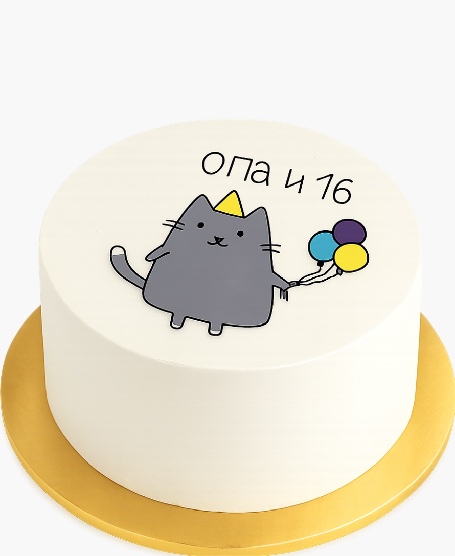 Бенто-торт с котиком на день рождение мальчику Фото