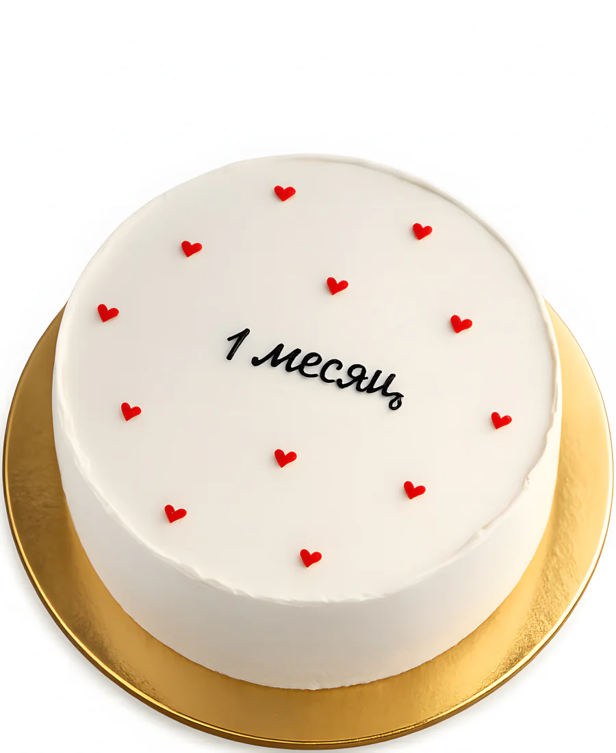 Бенто-торт на 1 месяц минимализм Фото