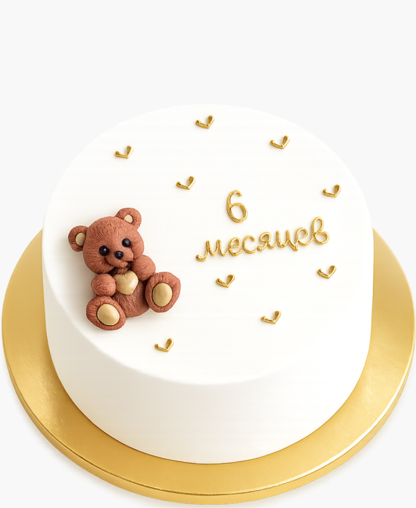 Бенто-торт с медведем Фото