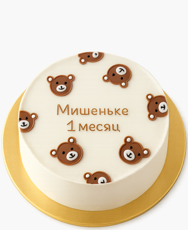 Бенто-торт с медведями Фото