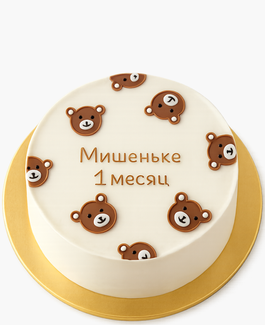 Бенто-торт с медведями Фото