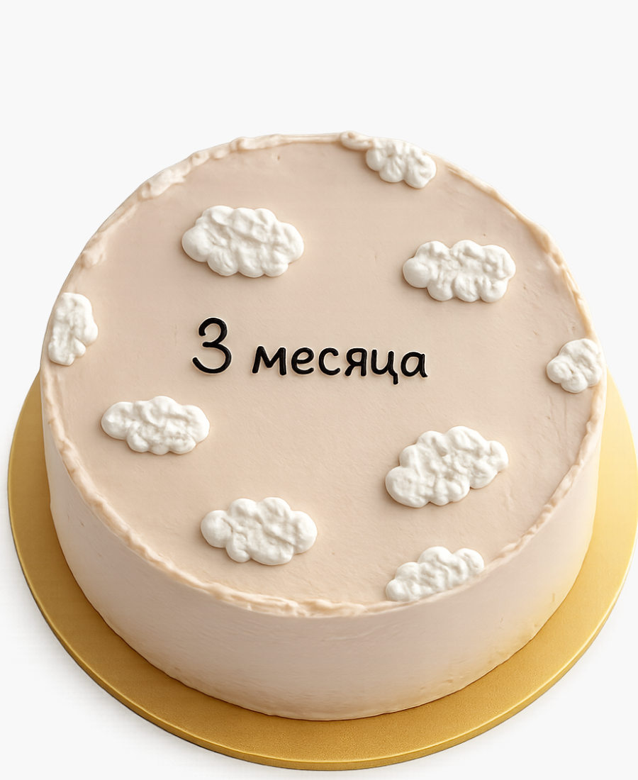 Бенто-торт с облаками Фото