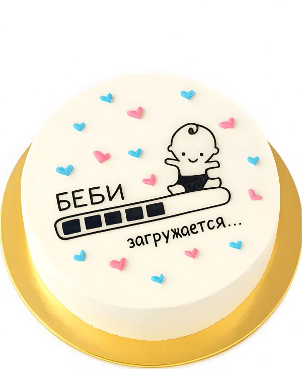 Бенто-торт с рисунком малыша Фото