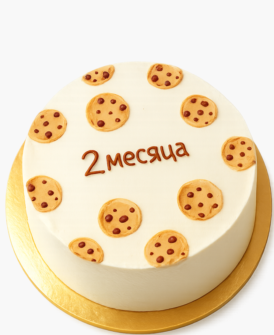 Бенто-торт с рисунком печенья Фото