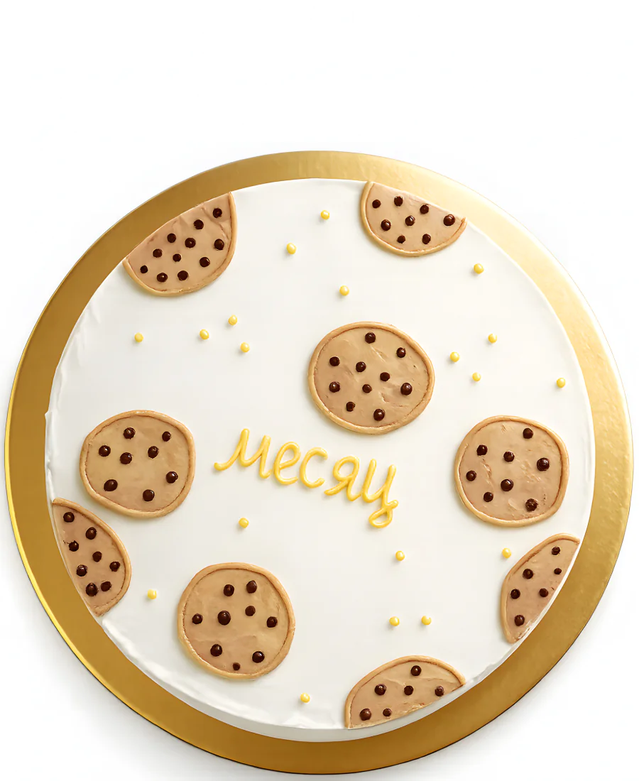 Бенто-торт с рисунком печенья Фото