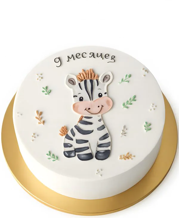 Бенто-торт с рисунком зебры Фото