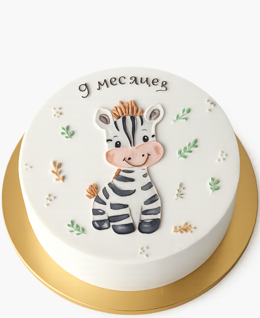 Бенто-торт с рисунком зебры Фото