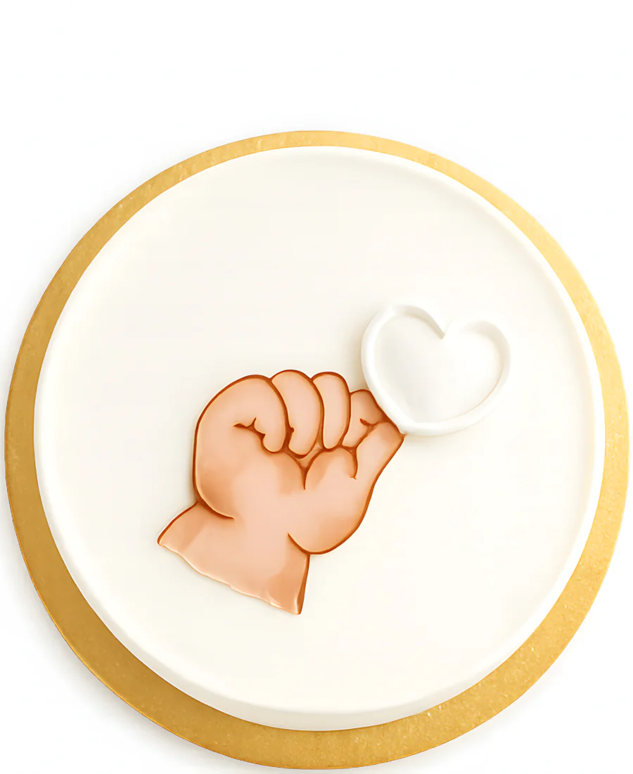 Бенто-торт с рукой младенца Фото