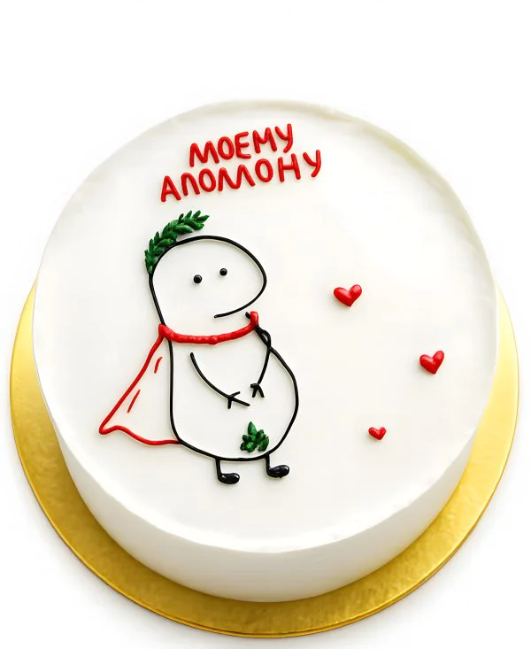 Бенто-торт с сердечками мужчине Фото