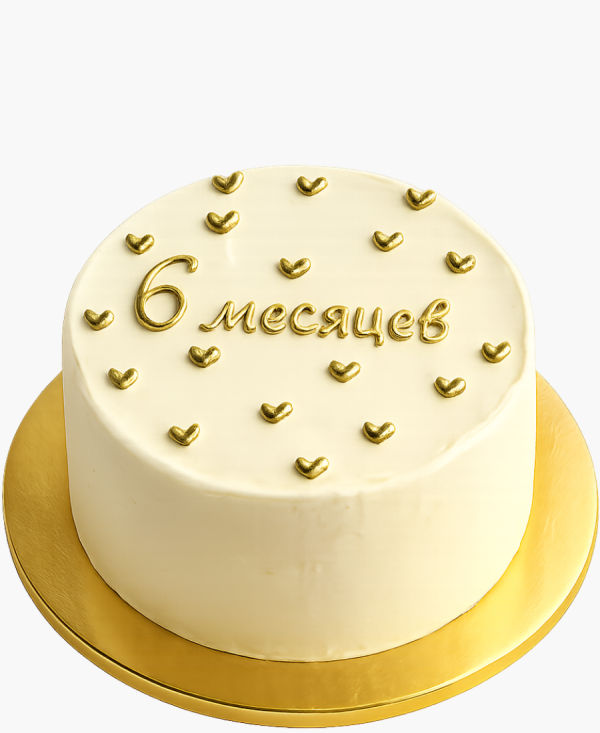 Бенто-торт с сердечками на 6 месяцев Фото