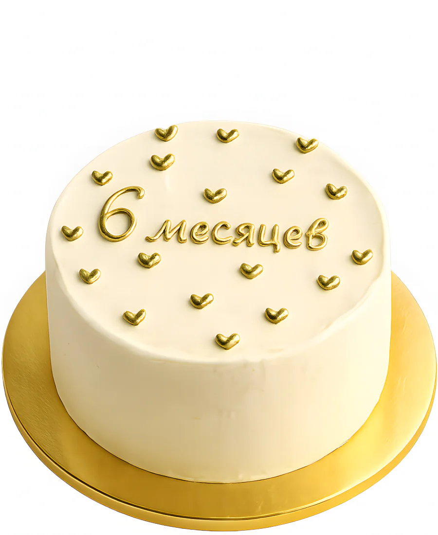 Бенто-торт с сердечками на 6 месяцев Фото