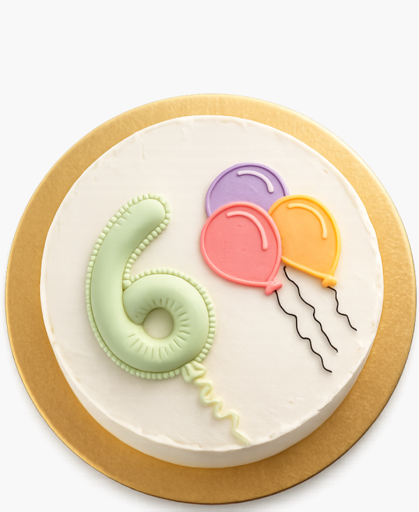 Бенто-торт с шариками на 6 месяцев Фото