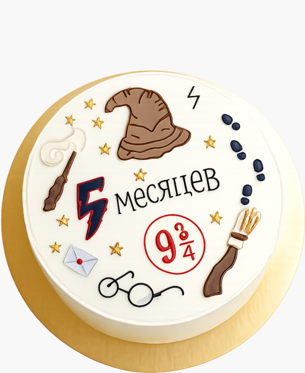 Бенто-торт с символикой Гарри Поттера Фото