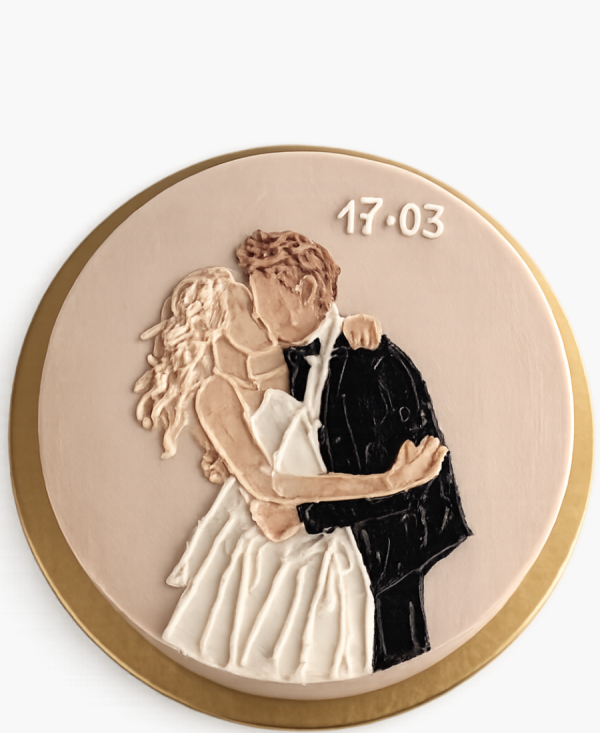 Бенто-торт с супругами Фото