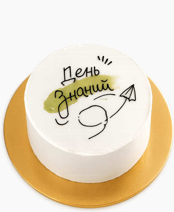 Бенто-торт с зеленым мазком Фото