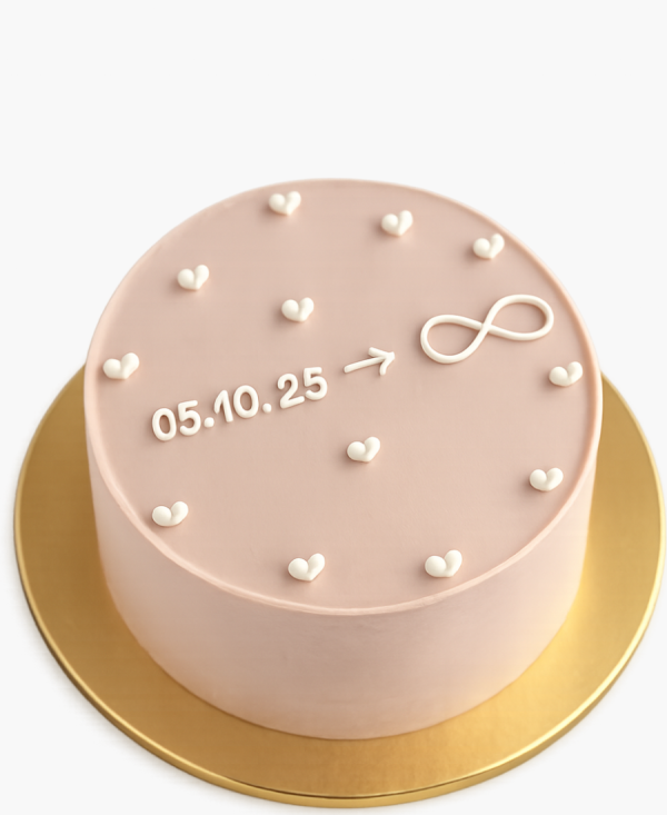 Коричневый бенто-торт на день свадьбы Фото