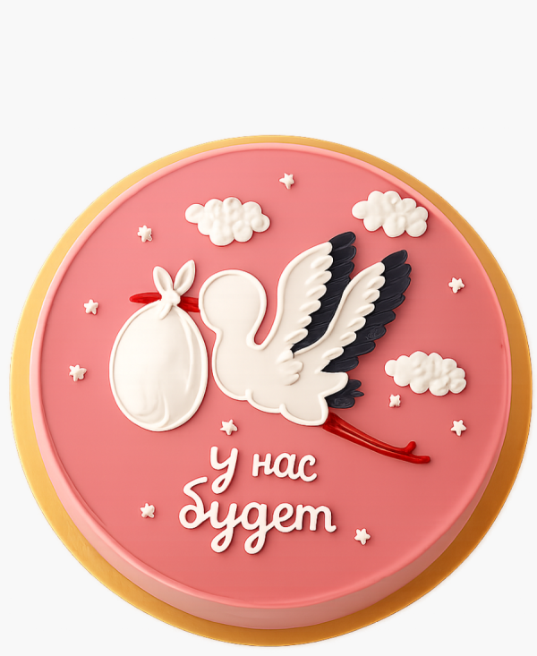 Красный бенто-торт с ребенком Фото