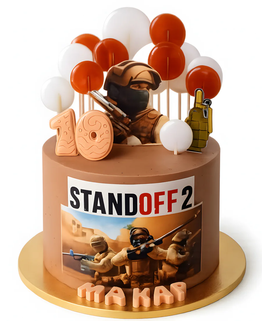 Торт мальчику в стиле Стендофф 2 на 10 лет Фото