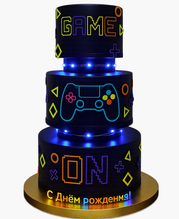 Необычный торт для геймера Фото