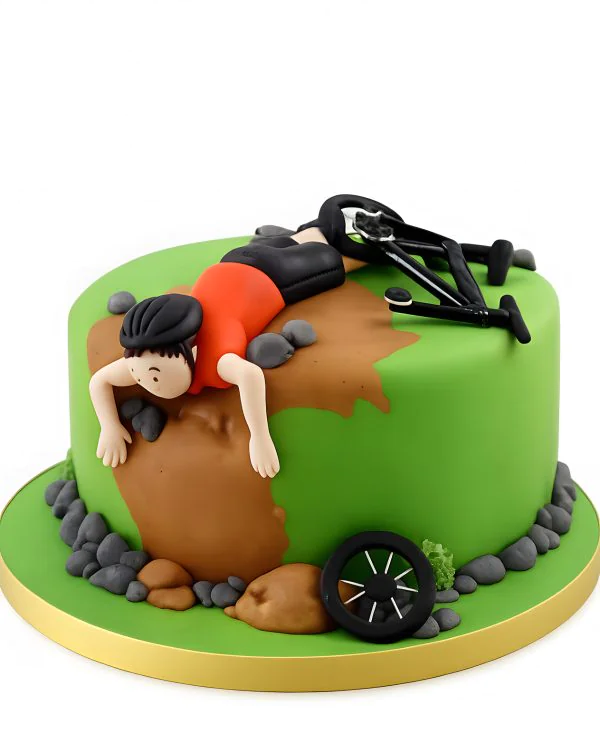 Торт велосипедист упал Фото