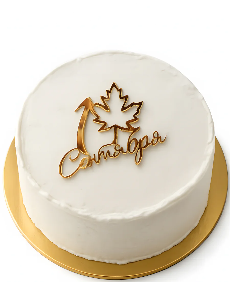 Нежный бенто-торт 1 сентября Фото