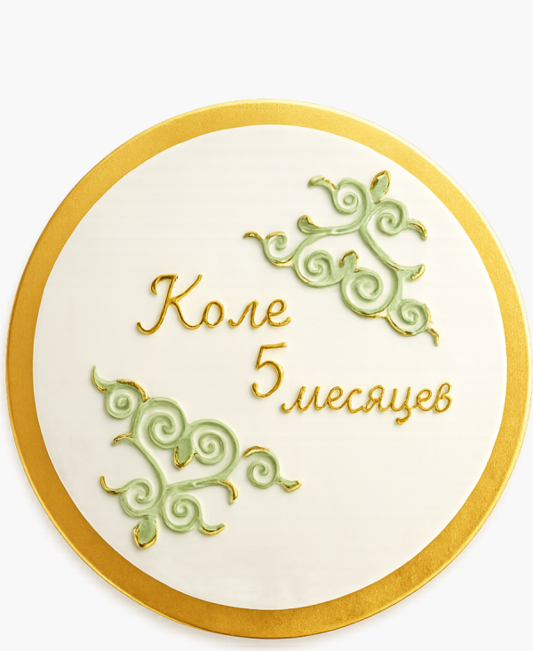 Нежный бенто-торт с узорами Фото