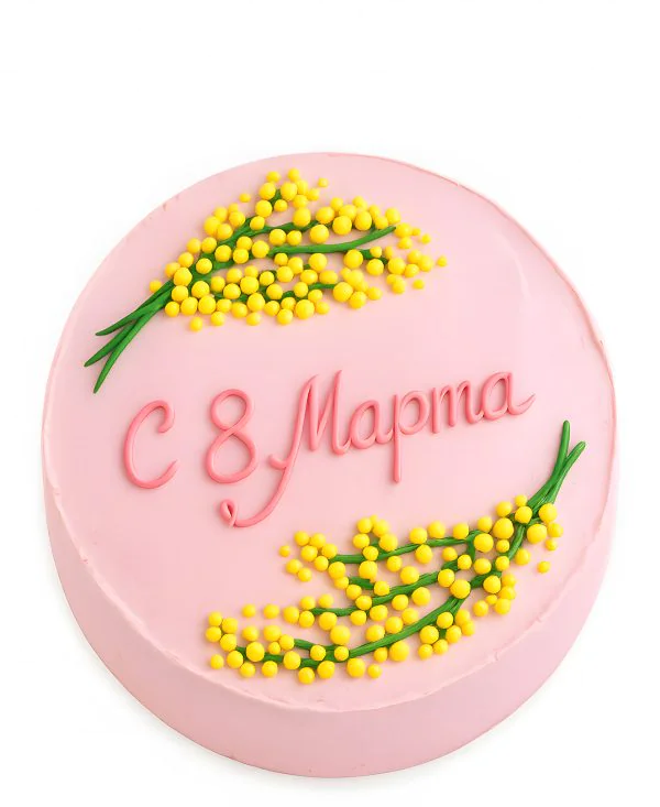 Розовый бенто торт на 8 марта для мамы Фото