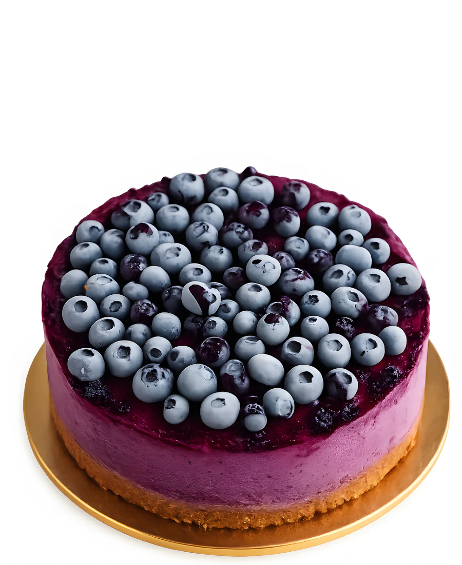 Вкусный йогуртовый торт с черникой для диабетиков Фото