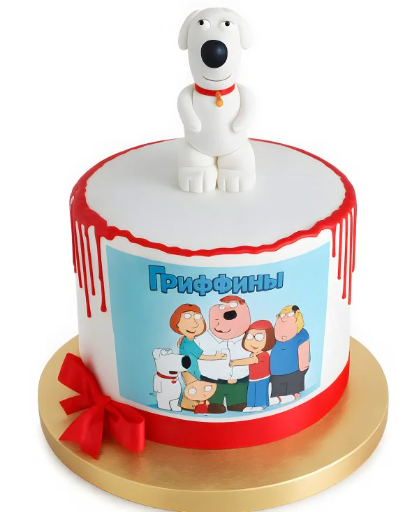 Торт с фигуркой Брайана Фото