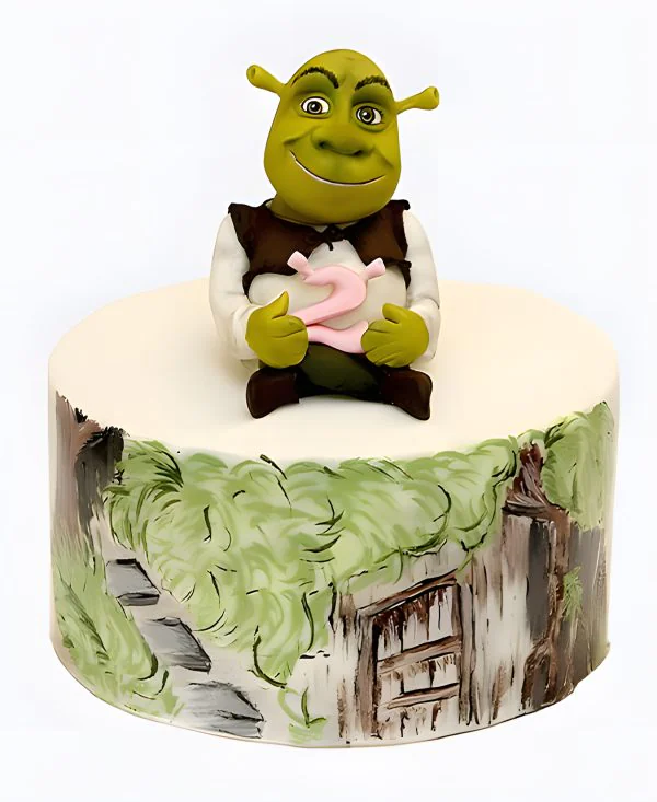 Торт с фигуркой Шрека Фото