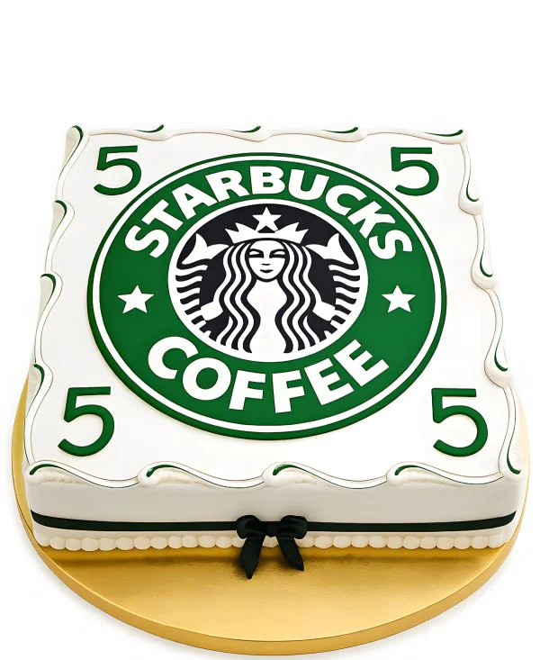 Торт с логотипом на корпоративный праздник Фото