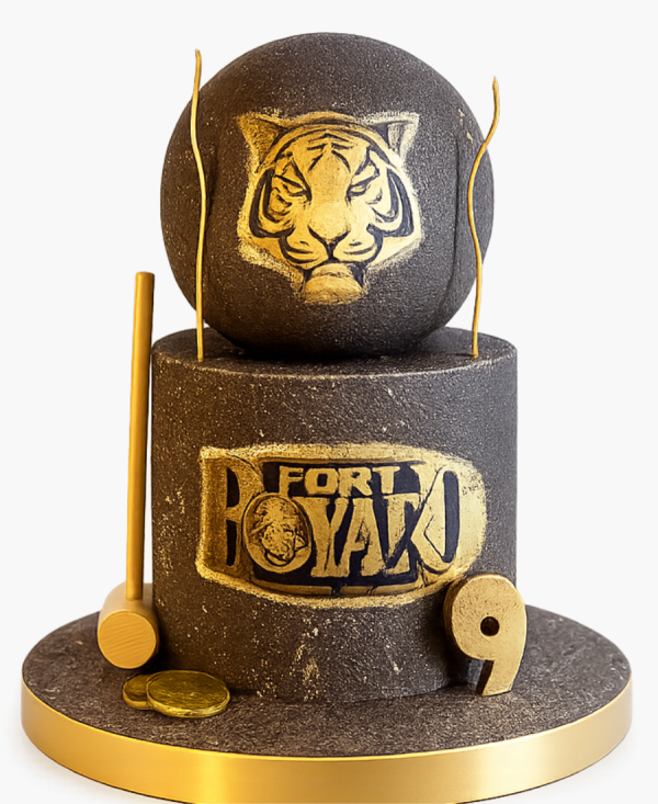 Торт с рисунком тигра Форт Боярд Фото