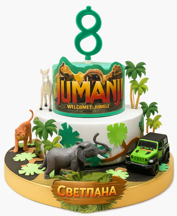 Торт с животными на 8 лет Фото