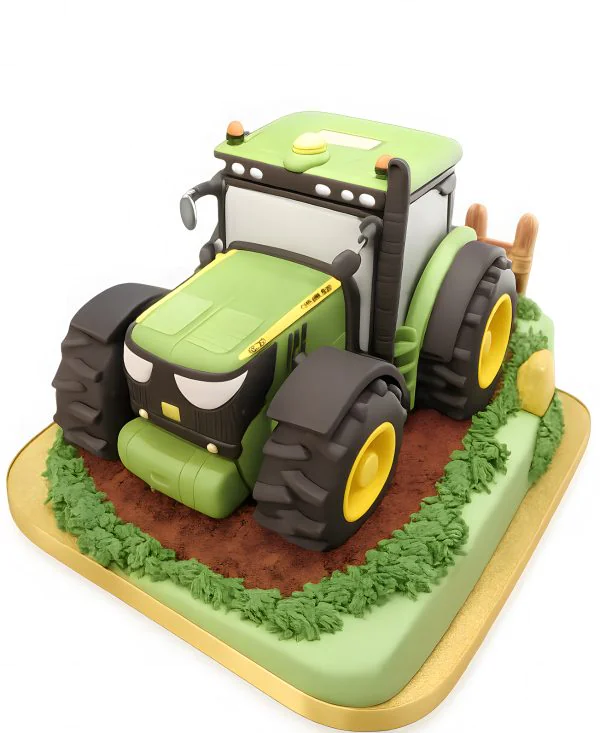 Торт с трактором для мальчика Фото