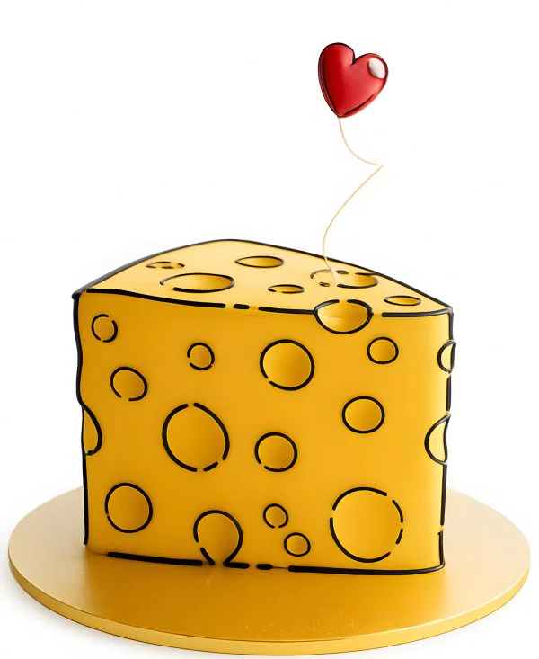 Торт в форме сыра Фото