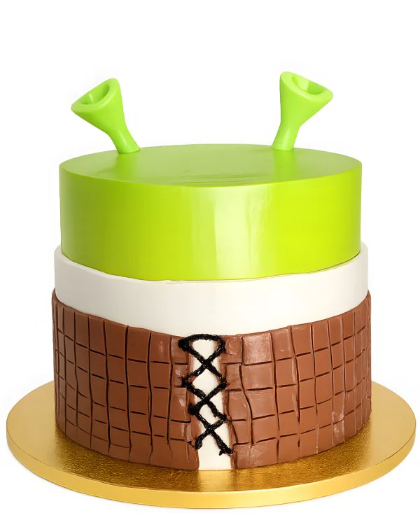 Торт в стиле мультфильма Шрек Фото
