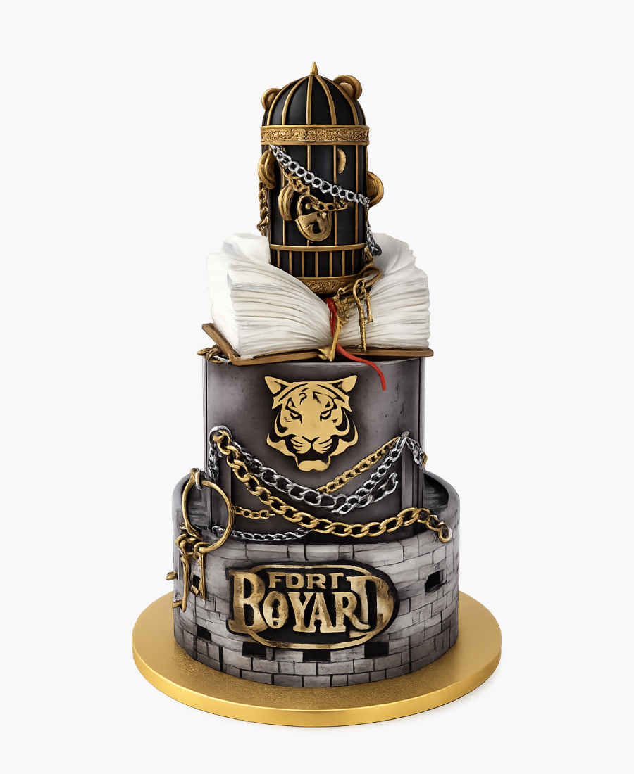 Трехъярусный торт Форт Боярд Фото