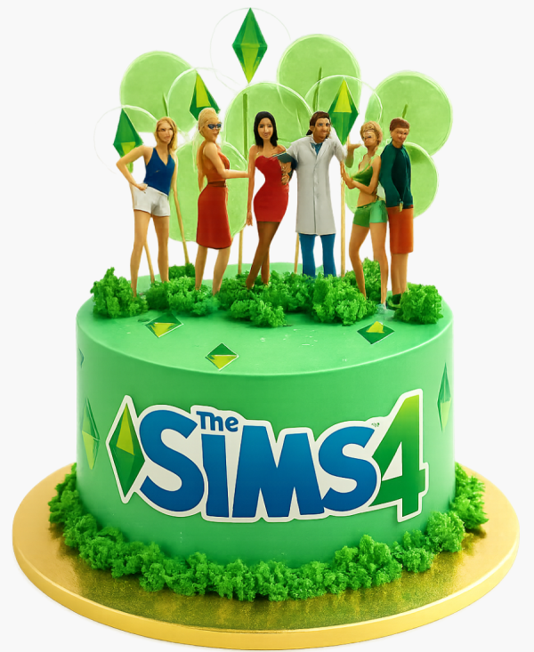 Яркий торт с леденцами Фото