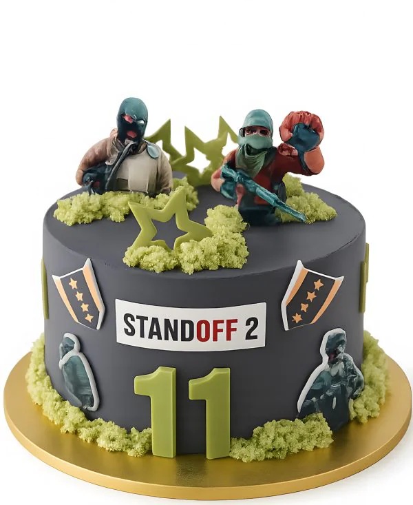 Яркий торт с звездами на 11 лет Фото