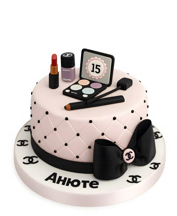 Торт с косметикой на 15 лет девушке Фото