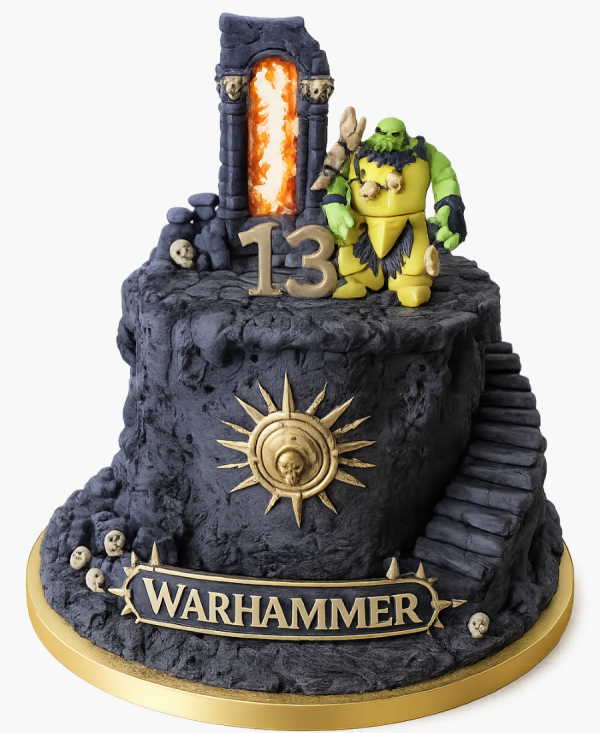 Торт на 13 лет по игре Вархаммер Фото