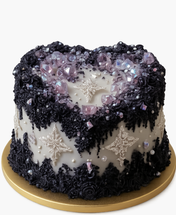 Торт с бусинами и драгоценностями Фото