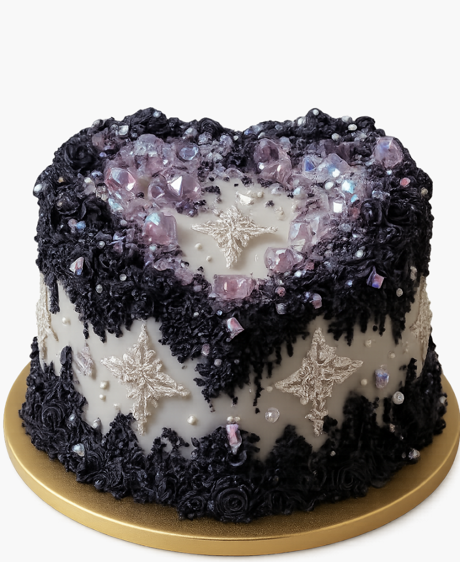 Торт с бусинами и драгоценностями Фото