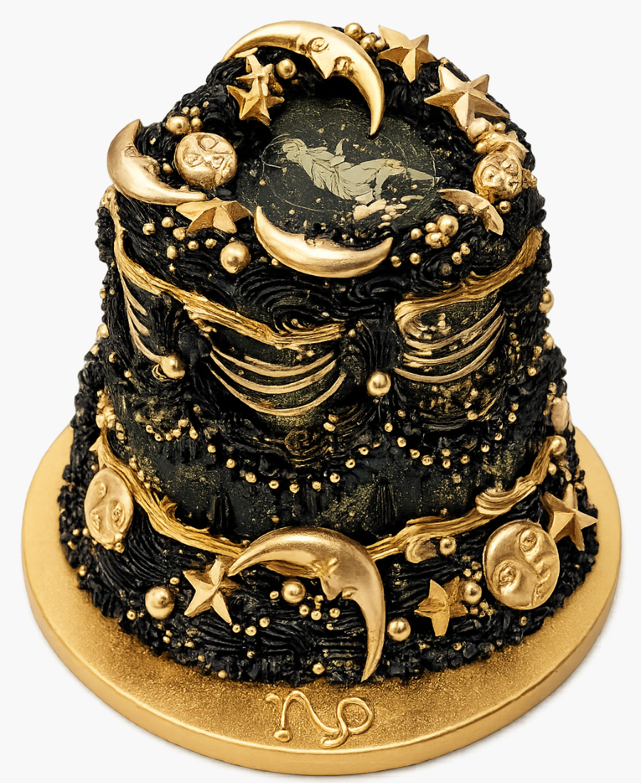 Торт с луной и солнцем для козерога Фото