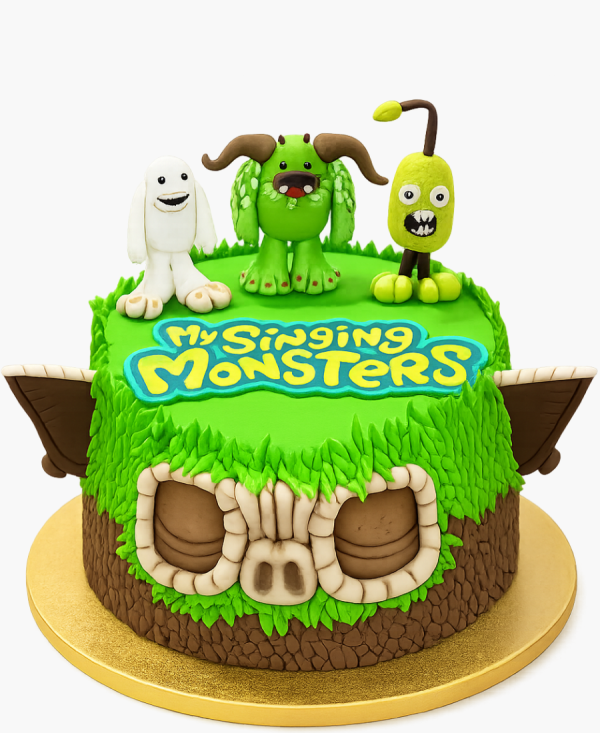 Торт в форме персонажа Мои поющие монстры Фото